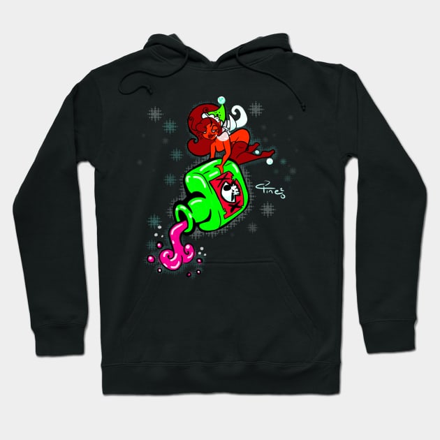 Jangle's The Holiday Poison Pixie Hoodie by SewGeekGirl